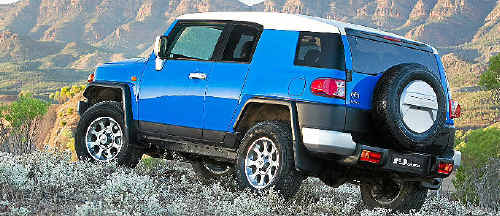 The Toyota FJ Cruiser’s shape and voodoo blue exterior creates a commotion wherever it goes. The Toyota FJ Cruiser’s shape and voodoo blue exterior creates a commotion wherever it goes.